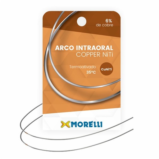 Arco Termoativado Cobre NiTi Cuadrado - Morelli